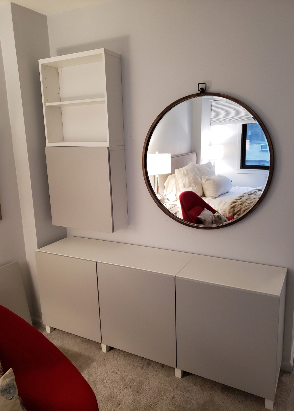 custom home improvement of dresser mirror